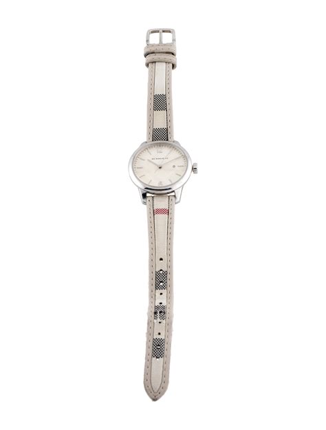 burberry silver ladies watch|vintage Burberry watch.